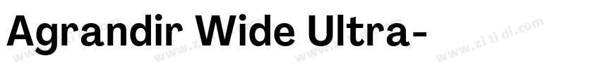 Agrandir Wide Ultra字体转换